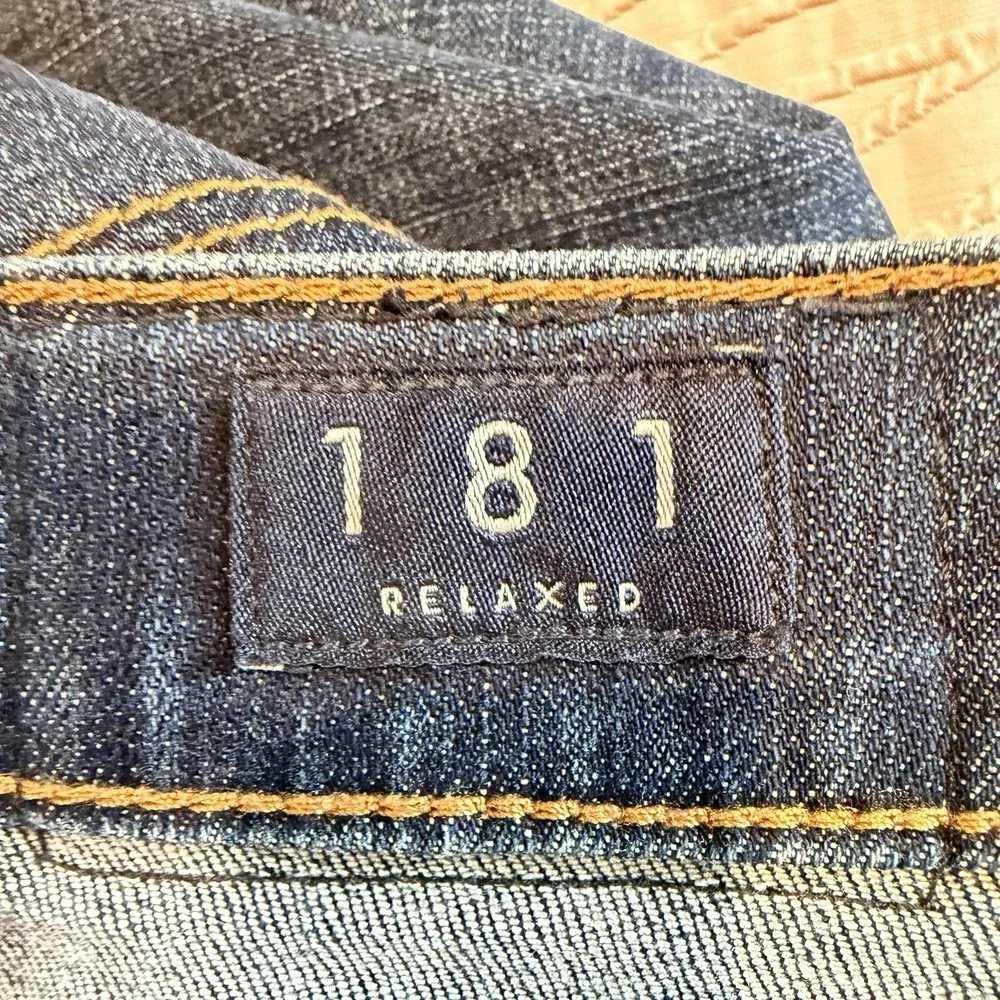 Lucky Brand 181 Relaxed Jeans Men‎ 42x30 Dark Wash Straight Dad Core Denim